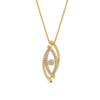 Classic Evil Eye Lab Grown Diamond Pendant