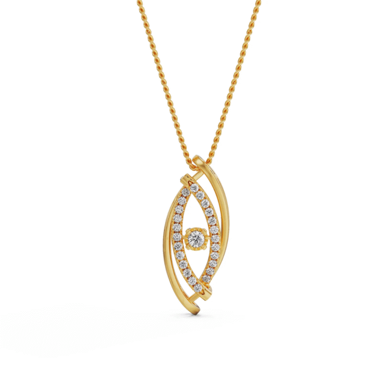 Classic Evil Eye Lab Grown Diamond Pendant
