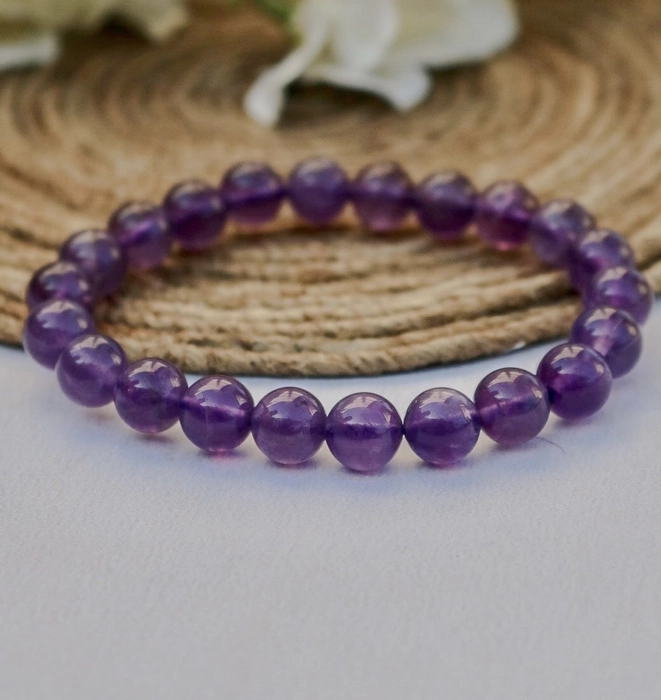 Amethyst Bracelet ( 8mm)