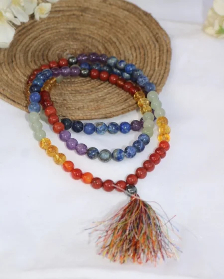 Seven Chakra Jap Mala (108+1 beads)
