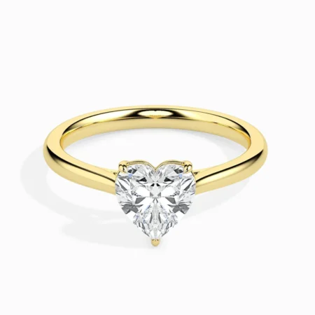 50 Pointer Heart Lab Diamond Gianna Solitaire Ring