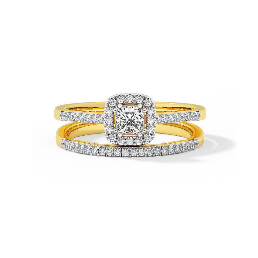 Sunshine Solitaire Bridal Ring Set