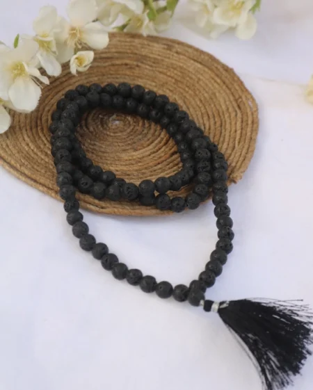 Lava stoneJap Mala ( 108+1 beads)