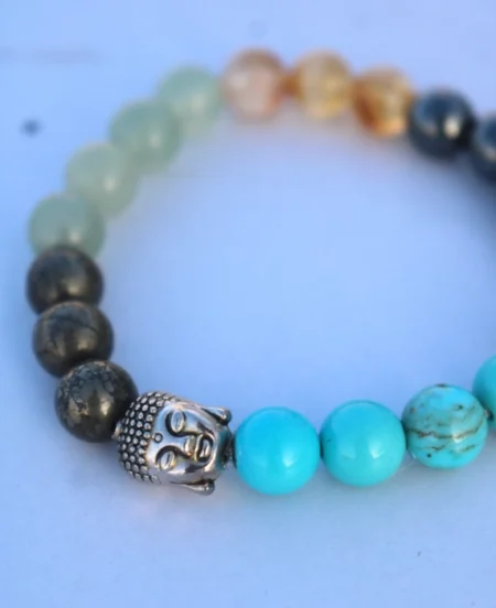 Money magnet bracelet with stones